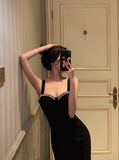 Elegant Mermaid Straps Black 23rd Birthday Dress Party Gown Birthday Outfits Birthday Dress Ideas For Women HZ1121