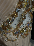 Vintage A Line Halter Chiffon Champagne Long Prom Dress Party Dress Evening Dresses HZ1121
