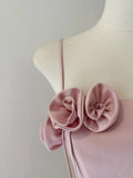 Cute A line Spaghetti Straps Short Summer Pink Birthday Dress Hoco Dress Birthday Outfit 23rd Birthday Mini Party Dresses HZ1121