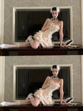 Cute Ball Gown Short Ruffles Homecoming Dress Summer Hoco Dresses Cocktail Dress For Senior Teens HZ1121