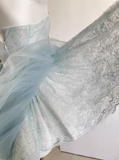 Pretty Ball Gown Short Sweetheart Blue Lace Homecoming Dress Summer Hoco Dresses Cocktail Dress For Senior Teens HZ1121