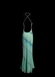 Vintage Mermaid Spaghetti Straps Backless Beads Long Evening Party Gowns Evening Formal Dresses Prom Dress HZ1121