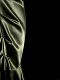 Vintage Mermaid One Shoulder Green Satin Long Evening Party Gowns Evening Formal Dresses Prom Dress HZ1121