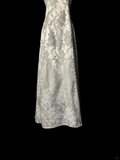 Retro Mermaid Spaghetti Straps Silver 20th Birthday Dress Long Prom Dress Birthday Outfits For Women HZ1121
