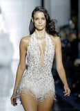Sexy Sheath Halter White Sequin Short Homecoming Dress Summer Hoco Dresses Cocktail Dress 20th Birthday Outfits HZ1121