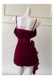 Sexy Sheath Spaghetti Straps Burgundy Short Homecoming Dresses Summer Hoco Dresses Cocktail Dress Birthday Outfits HZ1121