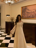 Sexy A Line White Square Chiffon 21st Birthday Dress Party Gown Birthday Outfits Birthday Dress Ideas For Women HZ1121