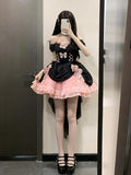Cute Ball Gown Sweetheart Pink Short Summer 18th Birthday Dress Lolita Dress Birthday Outfits HZ1121