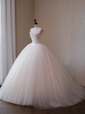 Modest Wedding Dress Ball Gown Sweetheart Tulle White Long Wedding Dresses Brides Dress Bridal Gowns HZ1121