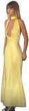 Classy Sheath V Neck Yellow Satin Prom Dresses Formal Summer Wedding Guest Dresses Wedding Guest Outfit HZ1121