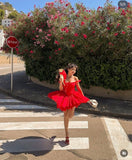 Cute A line Square Neck White Short Homecoming Dress Summer Middle School Formal Hoco Dresses Cocktail Dress Birthday Outfits HZ1121