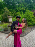 Classy Sheath Strapless Slit Long Prom Gown Summer Wedding Guest Dress Bridal Guest Dresses Wedding Outfits For Guest HZ1121