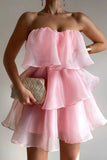 Vintage A line Sweetheart Pink Chiffon Short Mini Formal 8th Grade Homecoming Dresses Summer Middle School Hoco Dress Birthday Outfits HZ1121