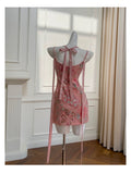 Pretty Sheath Spaghetti Straps Pink Sequin Summer 16th Birthday Dresses For Teens Hoco Dress Mini 18th Birthday Outfit Cocktail Dresses For Women HZ1121