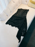 Sexy Sheath Strapless Lace Sleeveless Formal Short 8th Grade Homecoming Dress Summer Middle School Hoco Dresses Cocktail Dress Birthday Outfits HZ1121